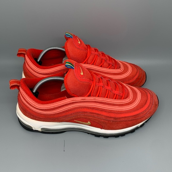 Nike Air Max 97 Olympic Rings Red Running Shoes CI3708-600‎ Men's Sz 11